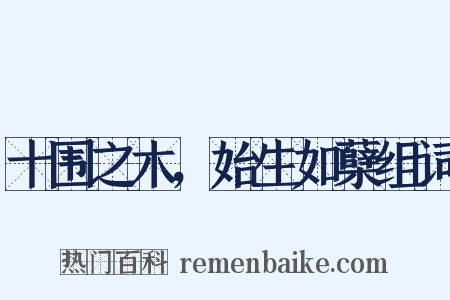 十围之木，始生如蘖组词是什么意思的图片